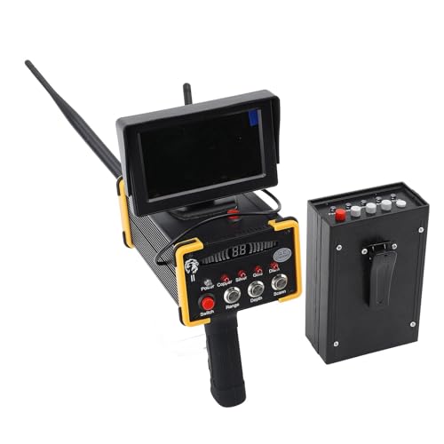 High Accuracy 1000 Meters Range Metal Detector with Display Screen for Gold Silver Copper Treasure (UK Plug)