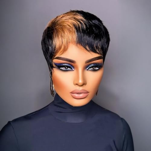 SisBroSis Chic Elegent Pixie Cut Wigs for Black Women Short ...