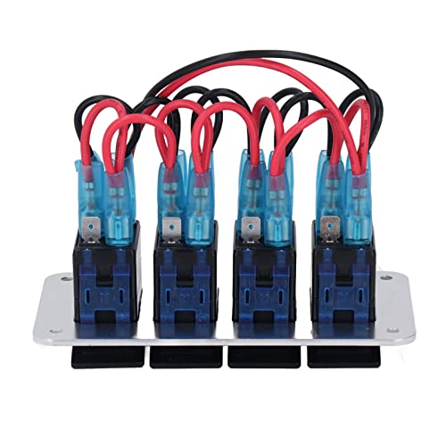 Painel de interruptor basculante de alumínio, 4 interruptores de interruptores de controle central p