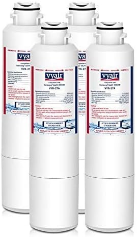 Vyair VYR-27A Internal Fridge Freezer Water Filter Cartridge Compatible with Samsung DA29-00020B HAF-CIN EXP, DA29-00020B-1, DA29-00020A DA29-00019A DA97-08006, DA97-08043ABC, REFSVC; HDX-FMS-2 (4)