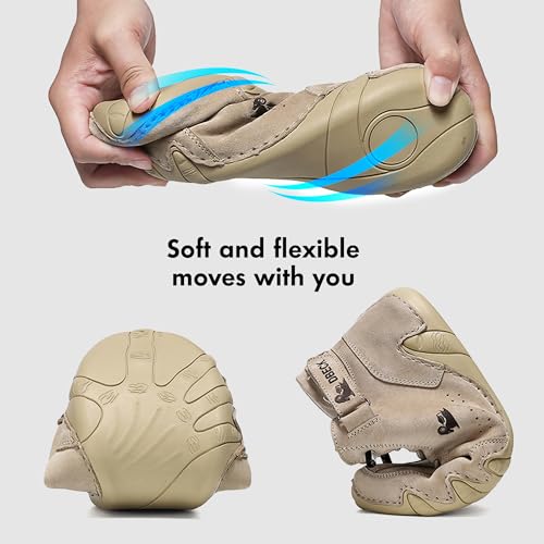 Explorer Waterproof Lightweight Mens Outdoor Shoes for Hiking Italian Handmade Suede High Top Boots Non-Slip Barefoot Ankle Boots4