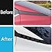 KELEIMAI Car Accessories Fit for Nissan Sentra S SV SR and Premium Sedan 2020 2021 2022 2023 2024 2025 Rear Beveled Window Louver Shutter Strips Cover Trims (Glossy Black) 2PCS ABS