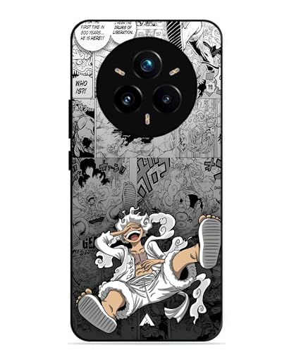 Image of Premium Anime 2 Case for Realme 14 Pro Plus (Glossy Finish) Soft-Touch Metal TPU Back Cover, Shockproof, Designer, Aesthetic Mobile Phone Case
