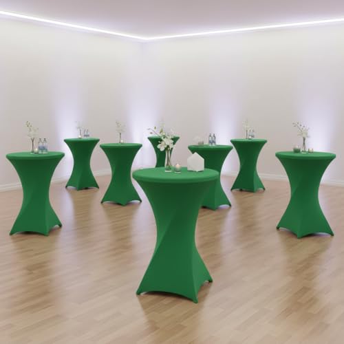Housse pour table de cocktail extensible verte pour réussir vos réceptions de jardin