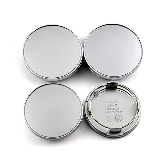 4PCS-fälgar 70mm 60mm hjulcentrum navkapslar, kompatibel med RM RS CF CH CX RA VZ # 09.24.467# 09.24.486# 09.24.494# 56.24.1202 (Color : Silver)