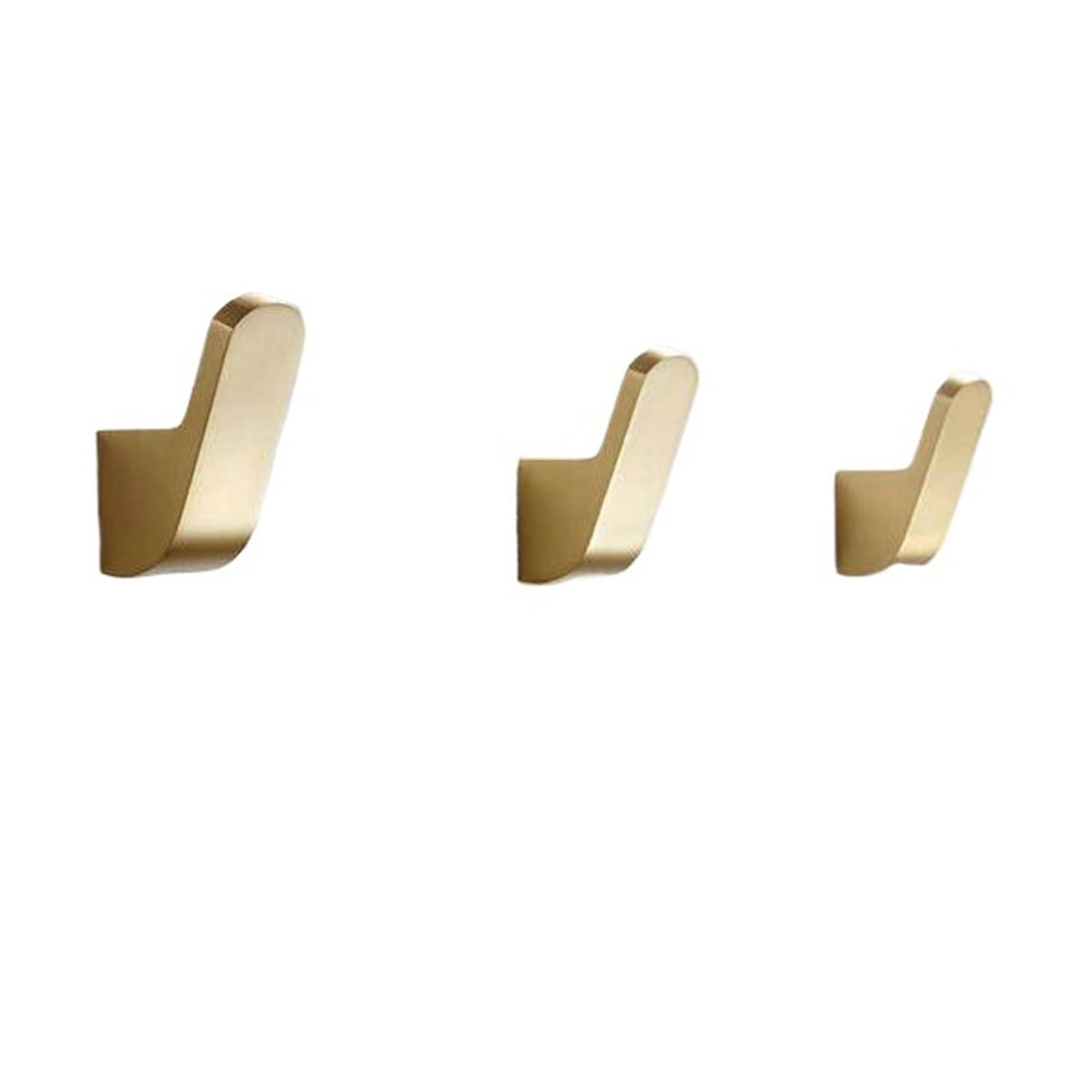 YXINAER Brass Plated Single Robe Hook Brush Gold Single Hook