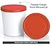BALCI - Premium Ice Cream Containers (2 Pack - 1 Quart Each) Perfect Freezer Storage Tubs with Lids for Ice Cream, Sorbet and Gelato! - Red