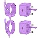 iPhone Charger Fast Charge 20W Fast Apple Charger with USB C To Lightning Cable 3M&2M for iPhone 14 13 12 11 Pro Max XS XR X 8 7 6 Plus 5, iPad and iPod,Purple