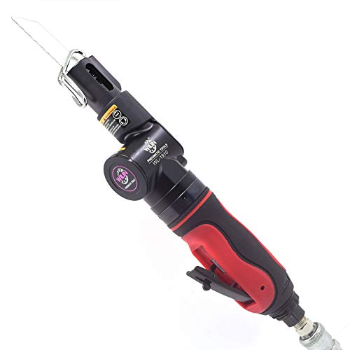 Air Body Saber Saw Gear Driven Pneumatic Saw Files Kit Multipurpose Sheet Metal Reciprocating Saw 10 Mm Aluminum 6 Mm Iron Cut Off Tool For Autobody Work Restoration #TOP7