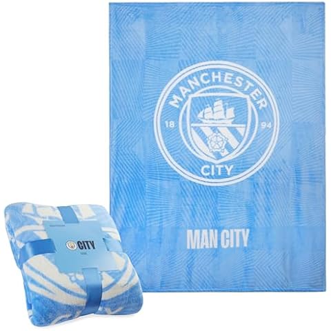 Manchester City Fleece Bed Blanket 125x150cm Cover