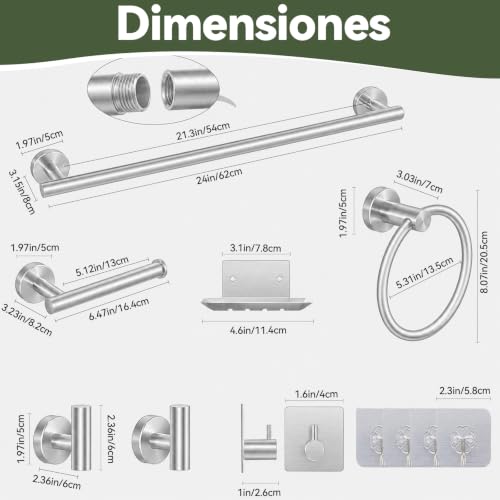 Accesorios para baños en acero inoxidable 11 Imagen adicional