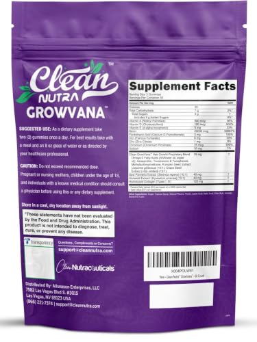 Clean Nutraceuticals Collagen Hair Growth Gummie