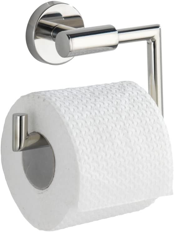 Wenko Portarrollos Mural Bosio Shine, sin tapa, Silver