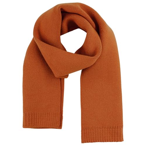 UAMOEI Kids Scarf for Girls Scarf Toddler Boys Scarves Knit Winter Scarves Fashion Neck Warmer Kids Neck Warmers Boy (Caramel)