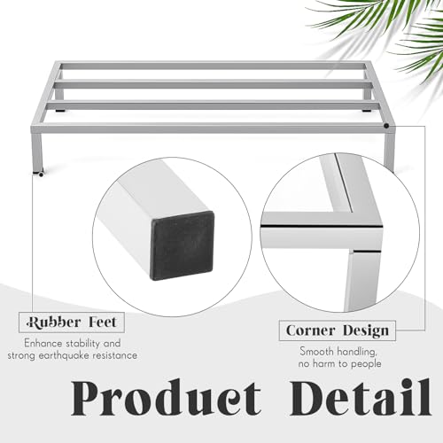 Image of MorningRo 2 Pack Dunnage Rack 48 inch Long x 24 inch Wide, 7.9 inch Height