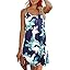 Blue Green White Floral