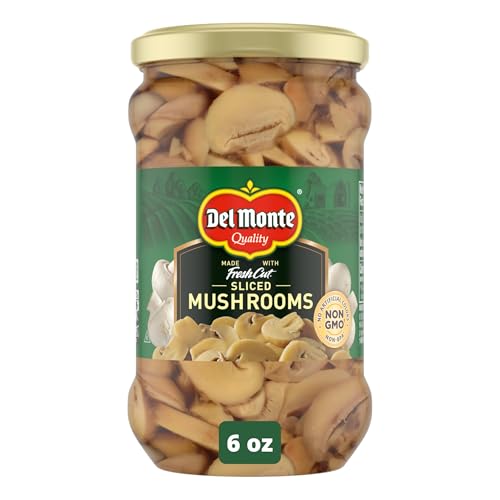 Del Monte Mushrooms Slices, 6 oz Jar