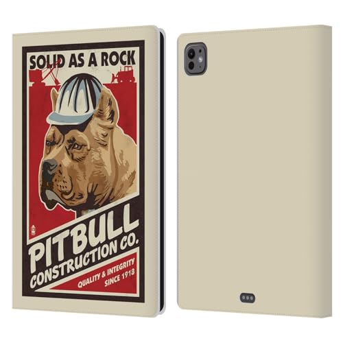 Coque en cuir Pitbull Lantern Press pour iPad Pro 11 M4 2024 étui portefeuille