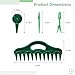 Chewtoyo Seed Spacer Gardening for Seed Sowing and Tilling, 4 Pcs Seed Spreader Set, Seed Planter Tools for Gardening, Sowing Seed Dispenser with Fork & Pointed Tools