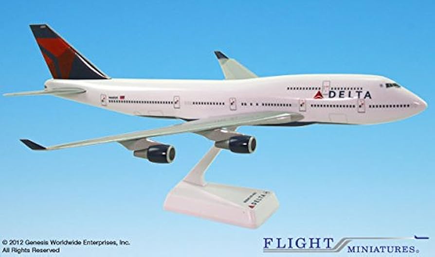 DELTA（デルタ） B747-400 1/200 モデルプレーン Amazon | SKY MARKS 1/200 747-400 デルタ航空 N661US ギア付