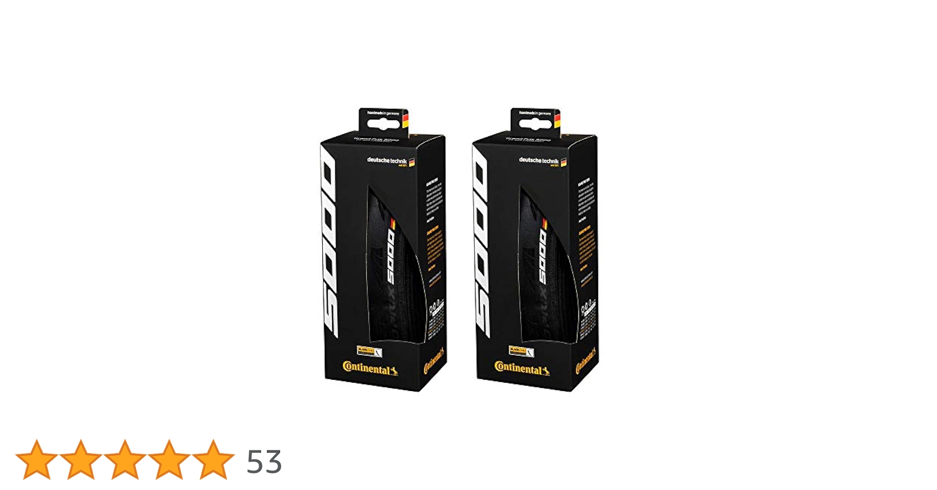 Continental Set of 2 GP 5000, 700x25C, Racing Bike Tires