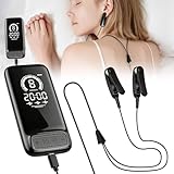 Fortschrittliches Schlafhilfegerät, Gerät zur Vagusnervstimulation mit Ohrclips Schlafhilfegerät für Erwachsene Reduziert Angstzustände Lindert Müdigkeit Mikrostrom 3 Modi 9 Stärken TYPE-C Aufladung