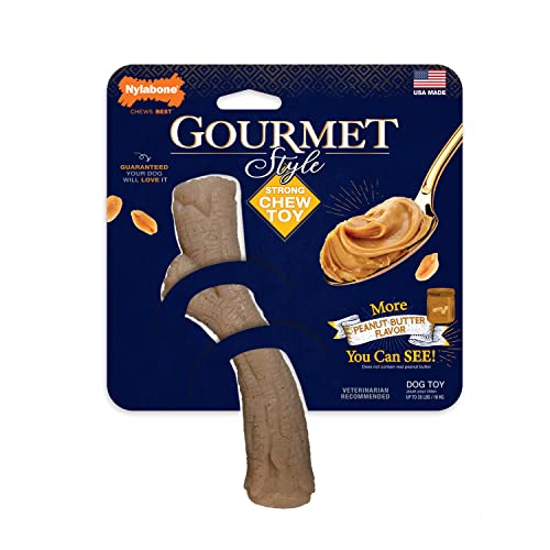 Image of Nylabone Strong Chew Gourmet Style Stick Dog Chew Toy, Peanut Butter Flavor