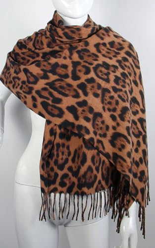 CCFW Large Tartan Bufallo Plaid Leopard Women Blanket Scarf Wrap Shawl2