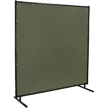 Steiner 501HD-6X6 Protect-O-Screen HD Welding Screen with Flame Retardant 12-Ounce Canvas Curtain, Duck Olive Green, 6 x 6