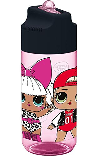 LOL SURPRISE Botella cantimplora tritan hidro Rock On' HOME unisex adulto, Compuesto, Negro