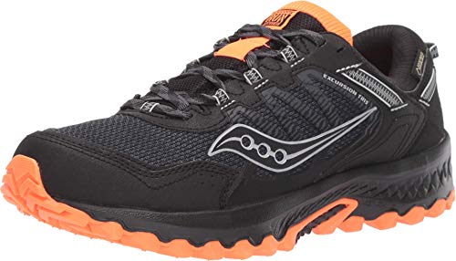 Saucony Men's Versafoam Excursion TR13 Trail Running Shoe, BLACK/ORANGE, 12 M US