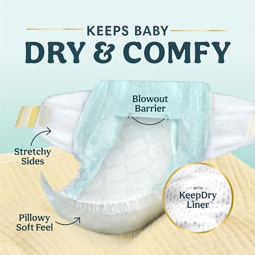 Image of Pampers Diapers Newborn /Size 1 (8-14 lb), 32 Count - Swaddlers Disposable Baby Diapers, Jumbo Pack (Packaging May Vary)