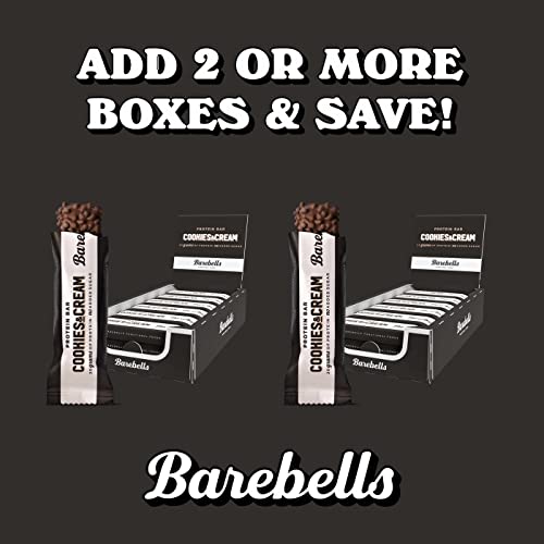 Barebells Protein Bars Cookies & Cream - 12 Count, 1.9Oz Bars - Protein Snacks With 20G Of High Protein - Chocolate Protein Bar With 1G Of Total Sugars - On The Go Protein Snack & Breakfast Bars #TOP1