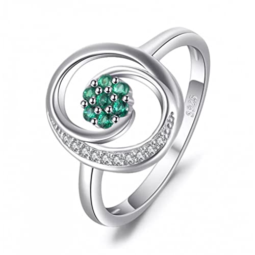 Bague émeraude verte en argent pour illuminer vos soirées