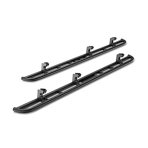 RealTruck RKR Rails for Jeep Gladiator JT | Cab Length, Tubular Steel, Textured Black | J194TRKR | Fits 2020-2024 Jeep Gladiator (JT) 4 Door, SRW Gas