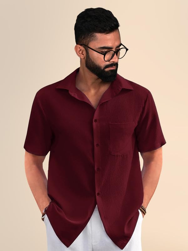 Image of Pinkmint Popcorn Regular Fit Half Sleeve Shirt for Men Combo Casual Shirt ll Sumeer Wear