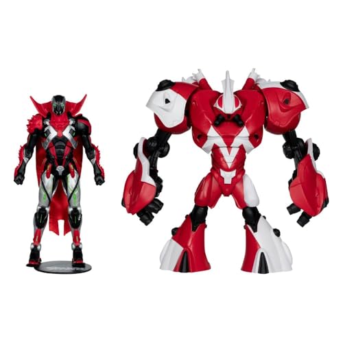 Dall'universo Spawn questa gamma di 6 action figure mobili ricche di dettagli. Ogni statuetta misura circa 18 cm e viene fornito con altri accessori e base in un blister. Sono inclusi: 3 X 90211 Robot Wars Spawn (787926902112) 1 X 90212 The Deviant (787926902129) 2 X 90274 The Deviant V2 (787926902747) (non nella foto)