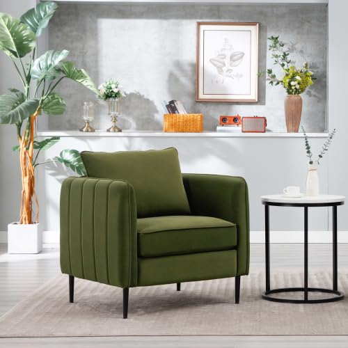 Sillón moderno plegable terciopelo verde
