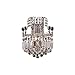 Elegant Lighting V8949W12C/EC Corona - Two Light Wall Sconce, Crystal Style Options: Clear Elegant Cut