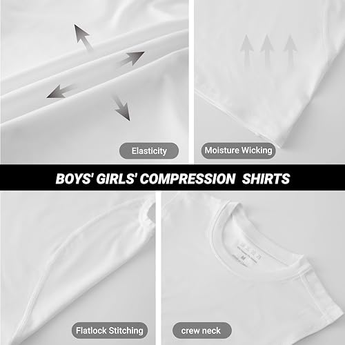 Youth Boys Compression Sleeveless Shirt Undershirts Workout Base Layer Vest Quick Dry Soccer Shirts3