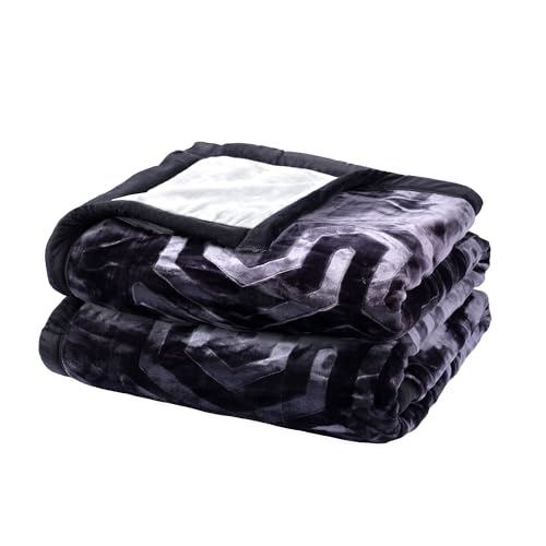 Image of MYTRIDENT Classic Style Me Solid Double Mink Blanket, 4kg, 100% Polyster, Matcha