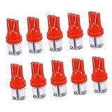 Facile à installer, ABOOFAN 10 pièces Ampoules LED Rouge Feu de Position pour Voiture Éclairage Intérieur et Plaque Immatriculation