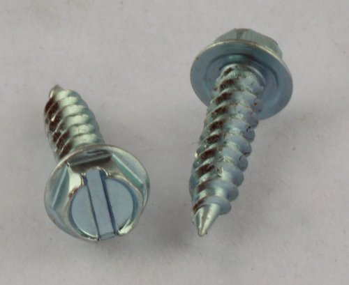100 Tornillos Autorroscantes Zinc 14-10 x 5/8 Cabeza Hexagonal miniatura 1