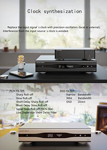 Image of Gustard A26 DAC MQA Dual AK4499EX AK4191 with Streamer /Renderer XMOS DSD512 PCM768K MQA384K IIS Balanced Audio Decoder(Black)