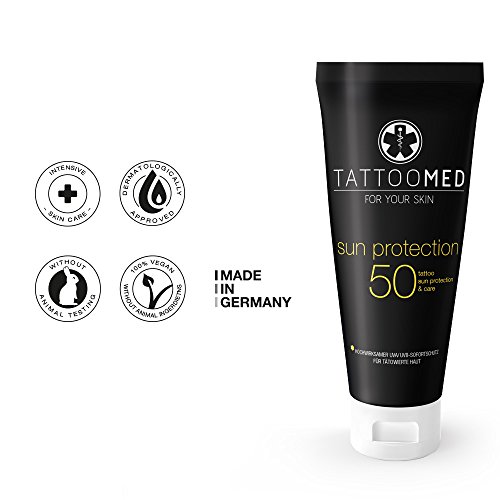 TattooMed Sun Protection LSF50 - Sonnenschutz für Tätowierte Haut - 1er Pack (1 x 100 ml)