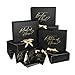 WLUSEAXI 8Pack Bridesmaid Proposal Box with 8Pack Bridesmaid Cards, Matron of Honor Proposal Gift Box, Maid of Honor Box, Will You be My Bridesmaid Box for Bridesmaids Gifts (Black)