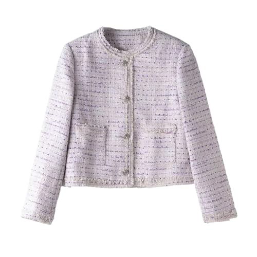 Manteau court pour femme violet pour vos sorties en ville et vos rendez-vous de mi-saison