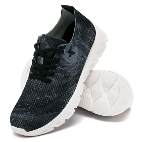 Womens Walking Shoes Cute Butterfly Print Lightweight Lace-Up Jogging Sneakers Lady Fashion Causal Sneakers Breathable Workout Cross Training Shoes