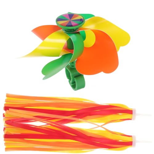 UPKOCH 1 Set Bike Handlebar Streamers with Ribbons for Fun Decorative Tassels for Scooters and Bicycles Easy to Install Present for Boys