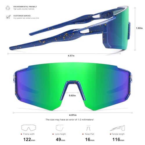 Image of SEKKAF Kids Sunglasses Youth Baseball Sunglasses for Boys Girls Softball Sports Sun Glasses UV Protection